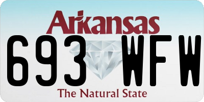 AR license plate 693WFW
