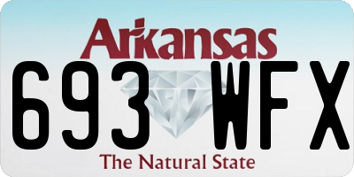 AR license plate 693WFX