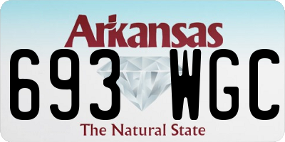 AR license plate 693WGC