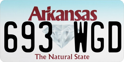 AR license plate 693WGD