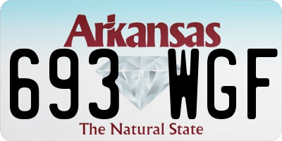 AR license plate 693WGF