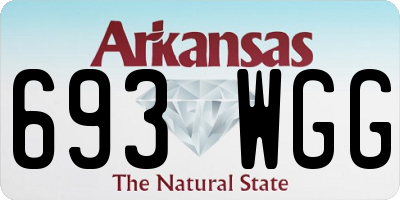 AR license plate 693WGG
