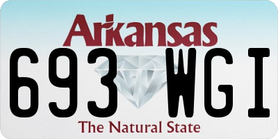 AR license plate 693WGI