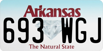 AR license plate 693WGJ