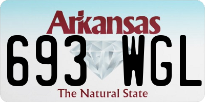 AR license plate 693WGL