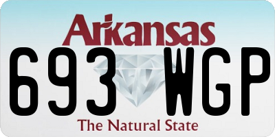 AR license plate 693WGP