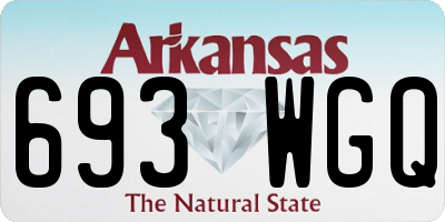 AR license plate 693WGQ