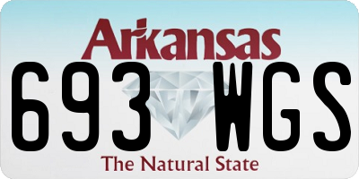 AR license plate 693WGS
