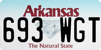 AR license plate 693WGT
