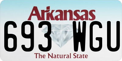 AR license plate 693WGU