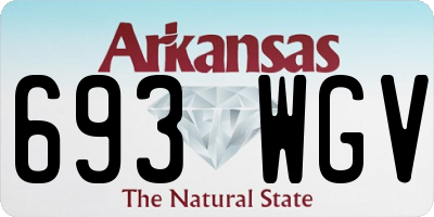 AR license plate 693WGV