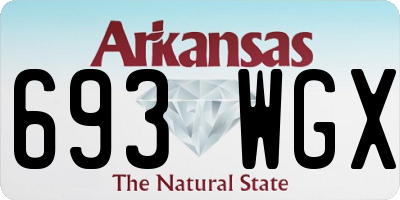 AR license plate 693WGX