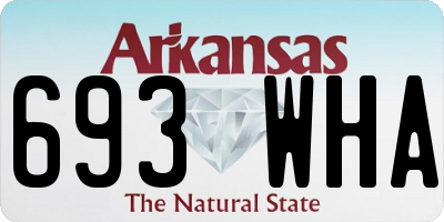 AR license plate 693WHA