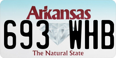 AR license plate 693WHB