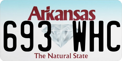 AR license plate 693WHC