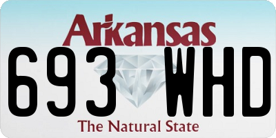 AR license plate 693WHD