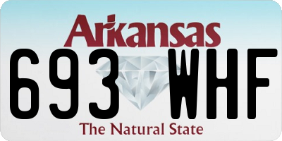 AR license plate 693WHF