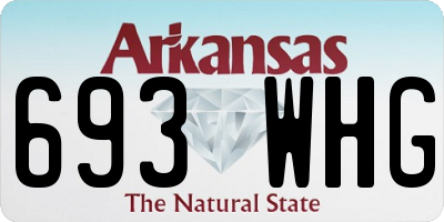 AR license plate 693WHG