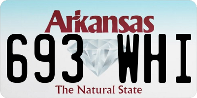 AR license plate 693WHI