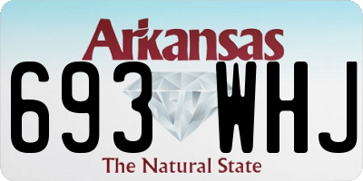 AR license plate 693WHJ