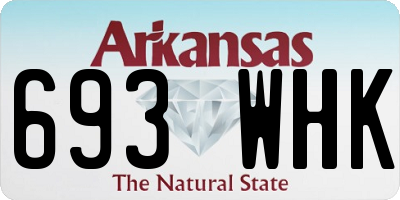 AR license plate 693WHK