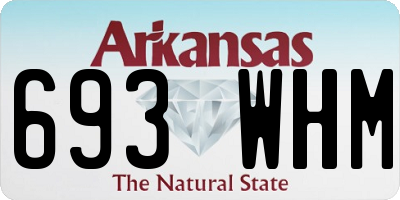 AR license plate 693WHM