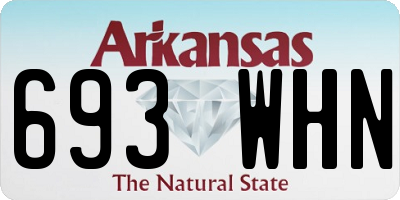 AR license plate 693WHN