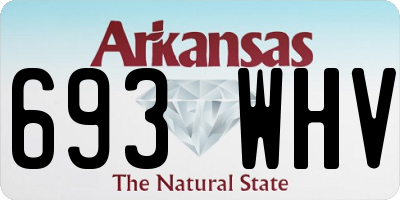 AR license plate 693WHV