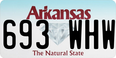 AR license plate 693WHW