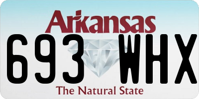 AR license plate 693WHX