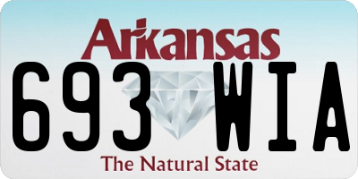 AR license plate 693WIA
