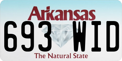 AR license plate 693WID
