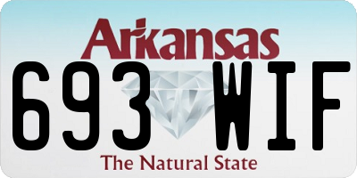 AR license plate 693WIF