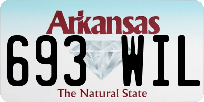 AR license plate 693WIL