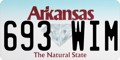 AR license plate 693WIM
