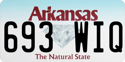 AR license plate 693WIQ