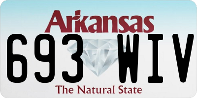 AR license plate 693WIV