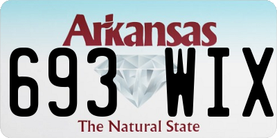 AR license plate 693WIX