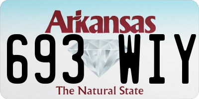 AR license plate 693WIY