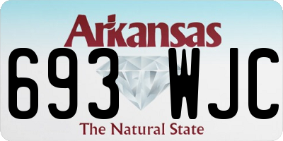 AR license plate 693WJC