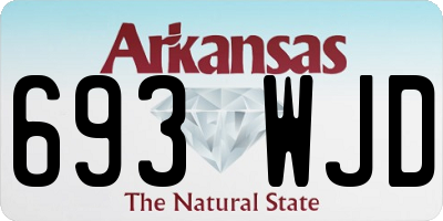 AR license plate 693WJD