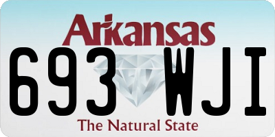 AR license plate 693WJI