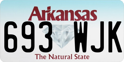 AR license plate 693WJK