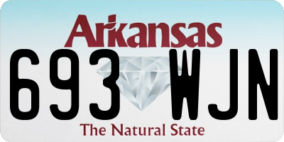 AR license plate 693WJN