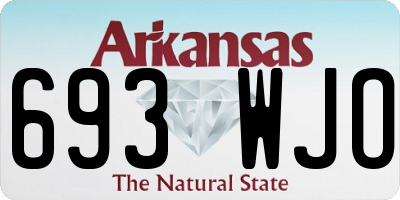 AR license plate 693WJO