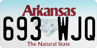 AR license plate 693WJQ