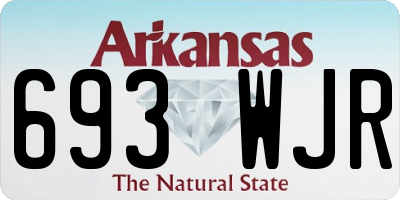 AR license plate 693WJR