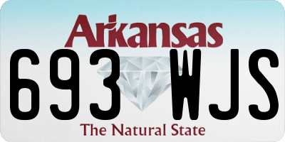 AR license plate 693WJS