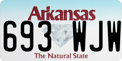 AR license plate 693WJW