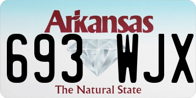 AR license plate 693WJX